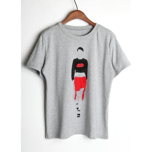 2017 Summer New Womens Fashion Women Printing O-neck Short-sleeve T-shirts female Hip-hop Tees Women T Shirt