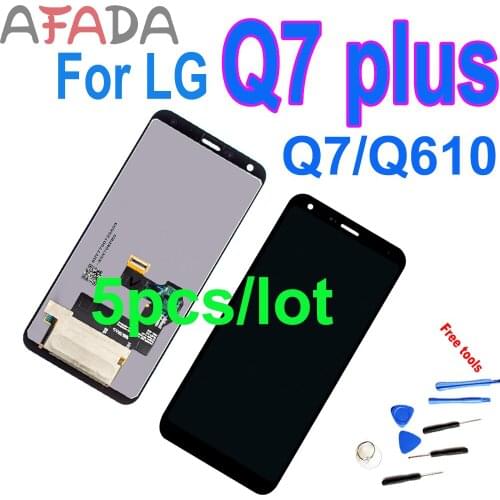 5.5"LCD Display For LG Q7 LCD Q7+ Q610 LCD Display For LG Q7 Plus Display LCD Screen Touch Digitizer Assembly Replacement 10pcs