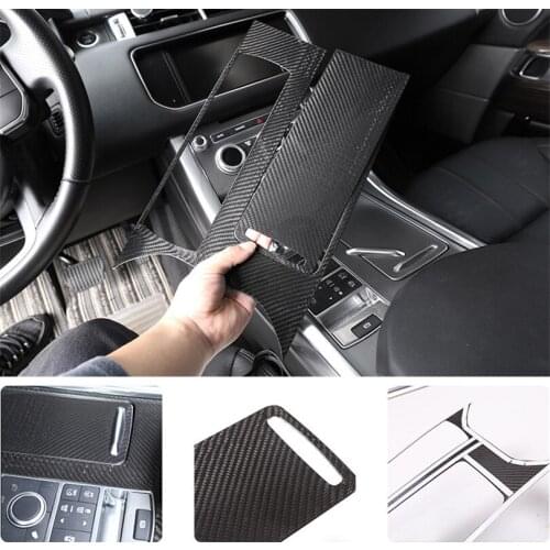 Real 100% Carbon Fiber Car Center Console Panel Cover Trim For Land Rover Range Rover Sport 2014-2017 Left Hand Drive