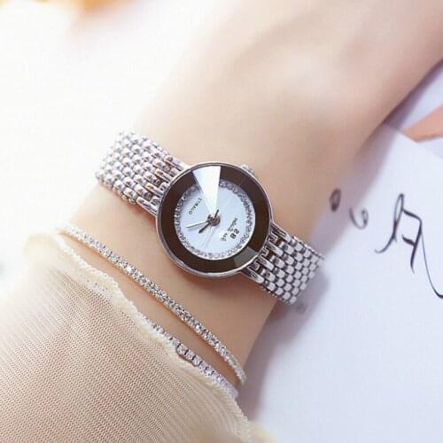 New Fashion bracelet watch Luxury Silver Watch Women Quartz Watch Date Clock Female Ladies Watches Wristwatches relogio feminino