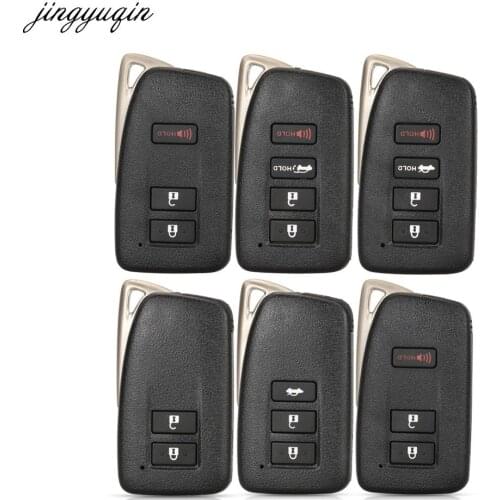 Jingyuqin Remote Car Key Case Shell For Lexus NX GS RX IS ES GX LX RC 200 250 350 LS 450H 300H 2/3/4 Buttons Cover Fob