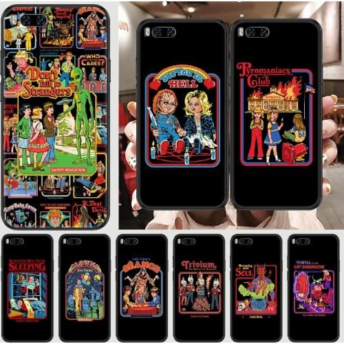 Halloween Satan Vintage Style Phone case For Xiaomi Mi Max Note 3 A2 A3 8 9 9T 10 Lite Pro Ultra black painting waterproof art
