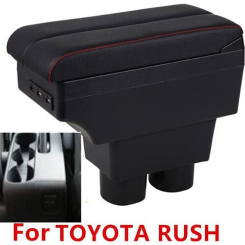 For TOYOTA RUSH ARMREST armrest box USB Charging heighten Double layer