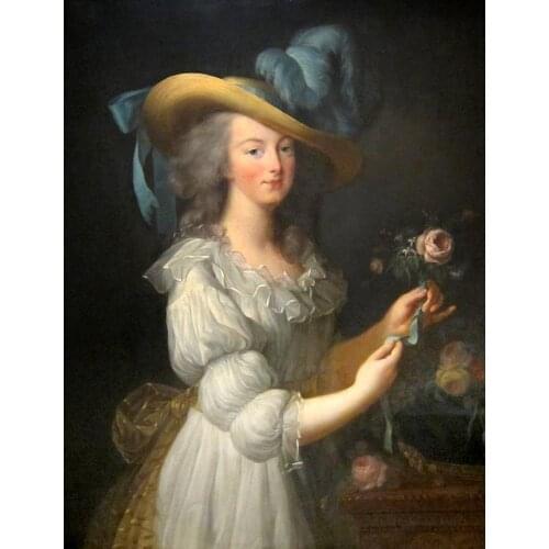 France Queen Portrait Paintings Marie Antoinette by Elisabeth Vigee Lebrun Wall Art High quality Hand painted artwork on canvas