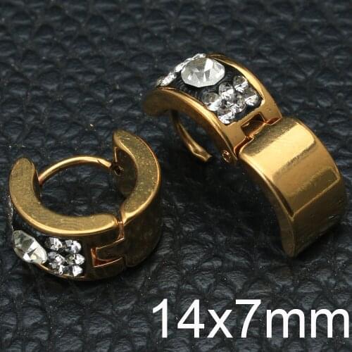 Fashion Stainless Steel Jewelry Multi Color Hoop Huggie Earrings For Woman & Girl Party Gift EASKAYEP