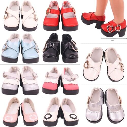 6cm 1/4 BJD Doll Shoes Leather PU Shoes For 16 Inch Sharon Doll&Paola Reina Doll Mini Toy Gym Doll Shoes For 1/4 BJD Blythe Toy