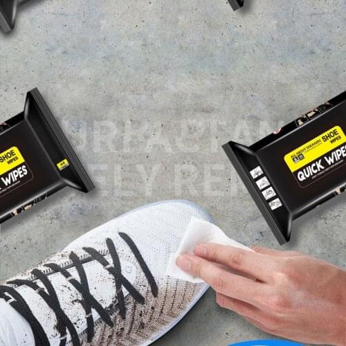12pcs Disposable Wet Wipes Decontamination Shoes Wet Towel Paper Portable Leather Shoe Cleaning Care Wipes Quick Wipe Clean