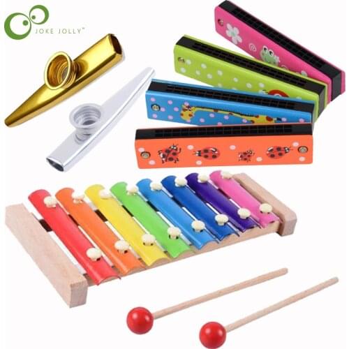 Puzzle Early Education Musical Instrument Toy Childrens Harmonica Xylophone Metal Percussion Kazudi LXX