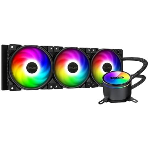 Pccooler GI-CX360/240 CPU Water Cooler 120mm 5V/3PIN addressable RGB Fan CPU Liquid cooling For Intel 115x 2011 2066 AMD TR4 AM4