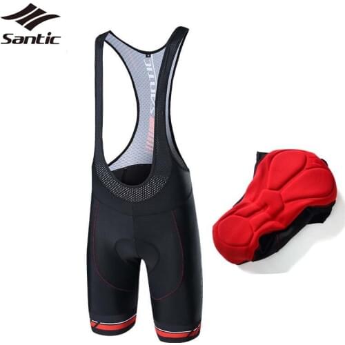 Santic Cycling Shorts Men Coomax Padded Pro Shorts Quick Dry Downhill Mountain Road Bicycle Bike Shorts Culotte Ciclismo Hombre