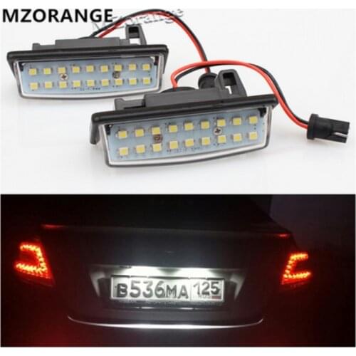 1 Pair LED License Number Plate light for Nissan TEANA J31 J32 Maxima Cefiro Altima Rogue Sentra Car Lamp Car Accessories