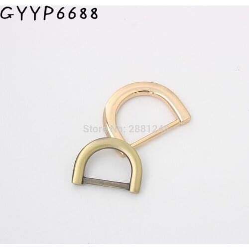 10pcs 20mm 25mm 6colors bags' polished nickel inside bags metal accessory alloy round welded d ring DIY Bag Parts