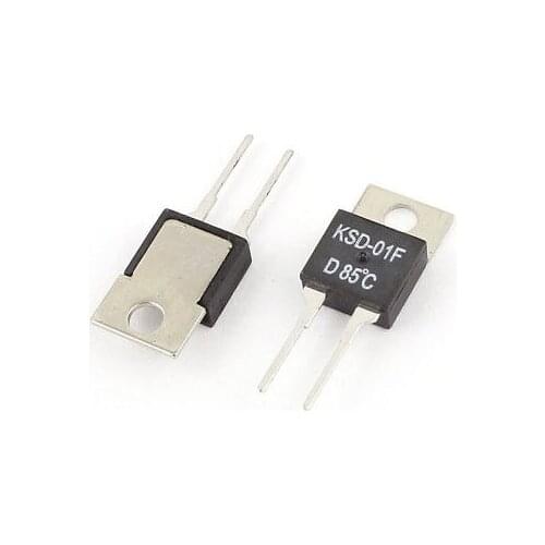 2Pcs KSD-01F 85C Normal Closed Auto Reset Temperature Control Switch Thermostat