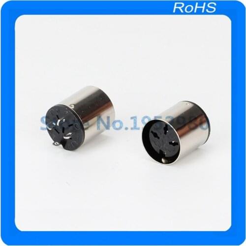 20pcs/lot metal 3 PIN DSCT-3-07M DIN female Plug Socket Mount Connectors Adaptor