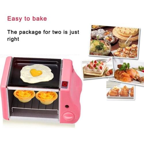 220W Horizontal Small Oven Breakfast Machine Mini Breakfast Machine Oven Mechanical Control HDL-9116