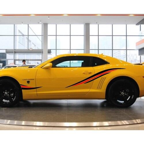 Car Decals Racing Stripe for Camaro Vinyl Truck Side Door Stickers 1044