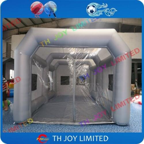 Free shipping ! 8*4*3mH inflatable spray booth/ inflatable paint booth, inflatable car painting tent,inflatable car paint booth