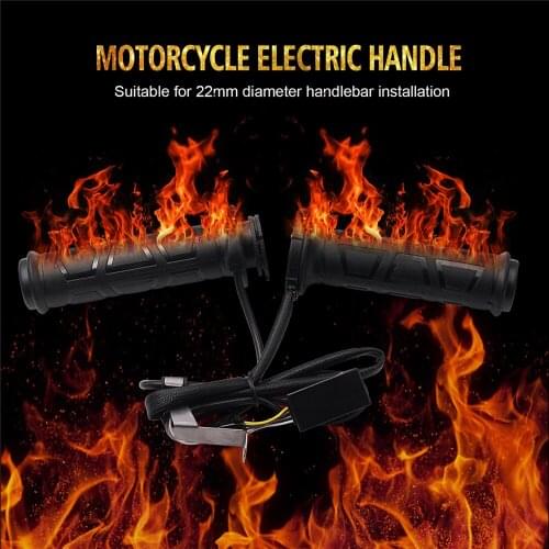 AUTO Black 7/8" motos Motorcycle handlebar Electric Hot Heated Grips Handle Handlebar Warmer hot sale