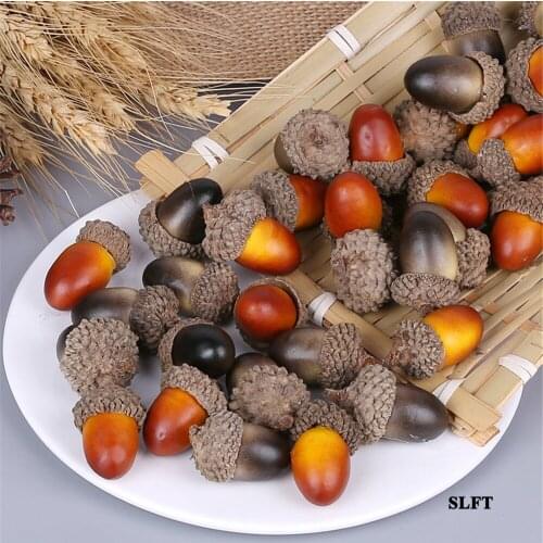 Home hotel supermarket Shop Store decoration DIY accessories fake fruit artificial Simulation acorn berry dry dried fruit model
