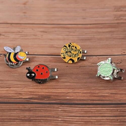 Outdoor Aiming Tools Turtle/snails/bee Golf Hat Clip Ball Magnetic Cap Alloy Clips Golf Accessories
