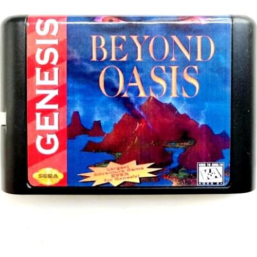 Beyond Oasis 16 bit MD Memory Card for Sega Mega Drive 2 for SEGA Genesis Megadrive