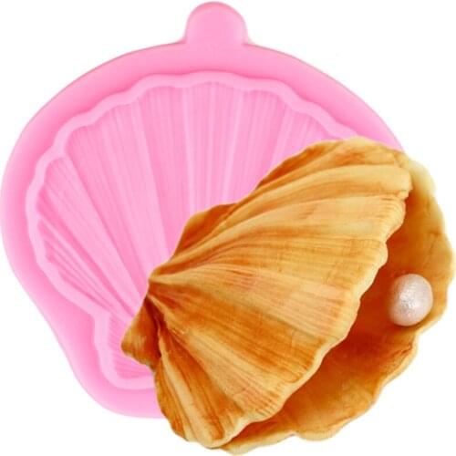 Clam Shell Silicone Mold Sugarcraft Fondant Cake Decorating Tools Chocolate Gumpaste Moulds DIY Baking Candy Clay Molds