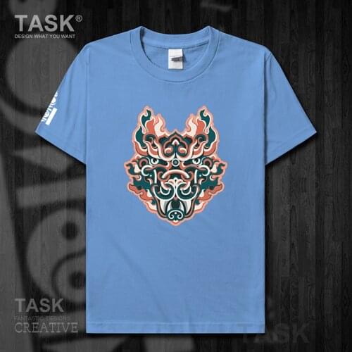 Mongolia MNG Mongol Mongolian element mens t shirt Tops t-shirt Short sleeve clothes cotton summer casual Fashion Wolf Totem 05