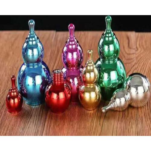 New color gourd perfume bottle electroplating refined oil bottle portable glass bottle