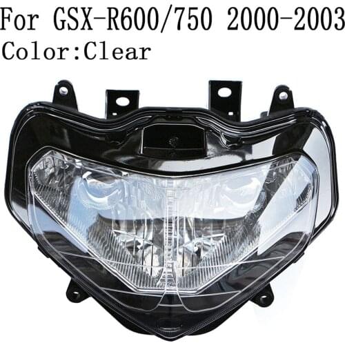 Front Headlight Lamp Assembly For Suzuki GSXR600/750 2000 2001 2002 2003 Clear