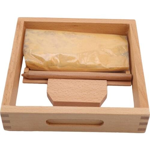 Sand Boxes For Kids Montessori Teaching Aid Wooden Sand Scraping Box Children Early Educational Toys Childrens Sand Table Write