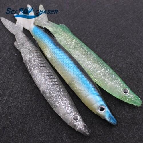 1pcs large 50g 22cm fishing lure big Bait fishing saltwater lure deep sea silicone fish wobbler tackle fishing soft bait lure