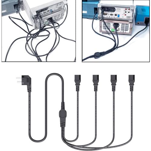 QIANLI computer charging cable pure copper rubber 4 in 1 power cord extension cord Universal For Computer Laptop Power Cord