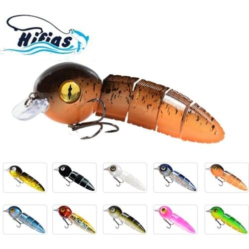 15.2cm 40g Hard Artificial Swimbait Wobble Fishing Lures Multi Jointed Tadpole Sharp Hooks For Musky Bass Pike In Ocean Lakes