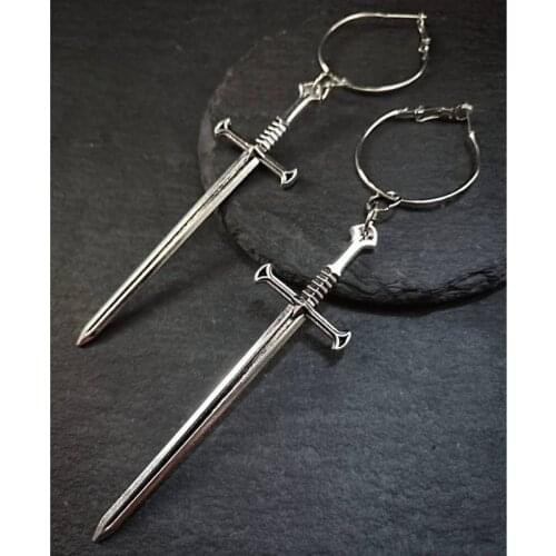 Sword Earrings,gothic Earrings, Grunge Earrings, Punk Earrings, Witch Earrings,warrior Earrings,sword Earrings