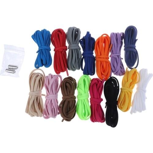1Pair Elastic No Tie Shoelaces Semicircle Shoe Laces For Kids Adult Sneakers Shoelace Quick Lazy Metal Lock Laces Shoe Strings