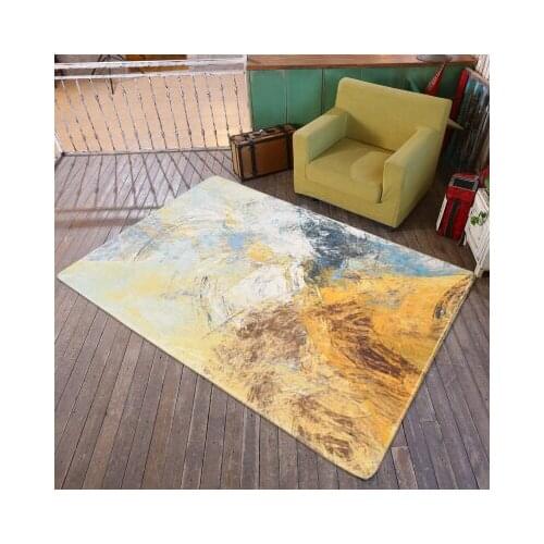 Modern Art Abstract Graffiti Carpet Rectangular Bedroom Living Room Mat