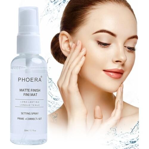 50ml Makeup Setting Spray Matte Moisturizing Finish Setting Spray Oil-control Natural Long Lasting Foundation Fixer Spray TSLM1