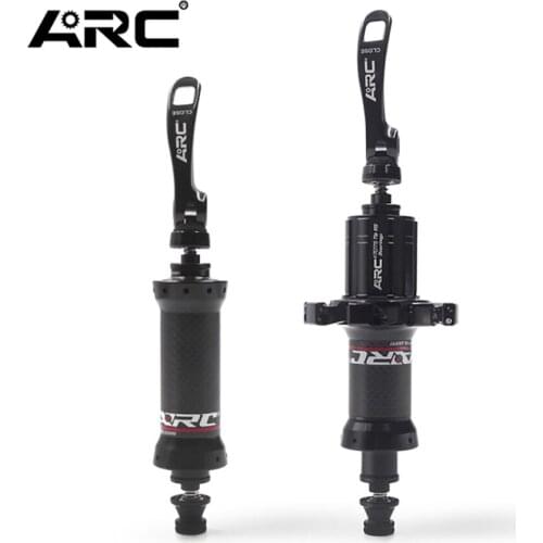 ARC BICYCLE HUB 20H 24H FRONT REAR LIGHTWEIGHT CARBON HUB FOR SHIMANO ROAD BIKE HUB RIM SKEWER 100MM 130MM PULL SPOKE HUB PARTS