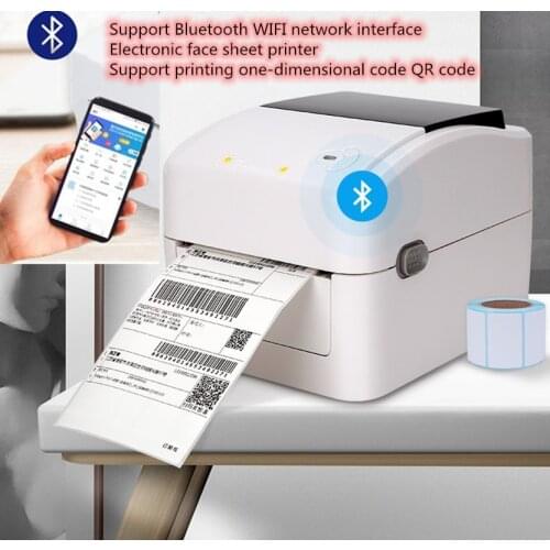 152mm/sThermal Barcode printers ePacket mini printer Electronic surface single printer adhesive label printer Print width22-108m