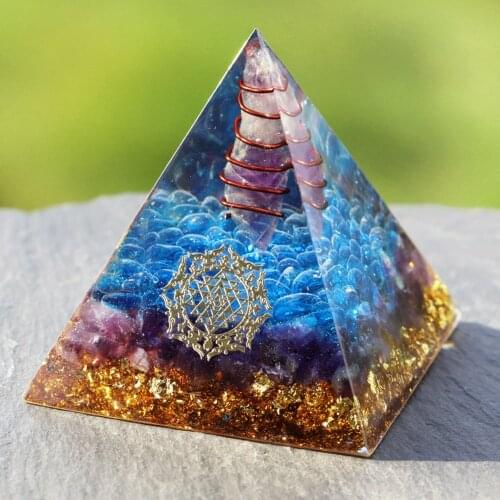 Orgonite Energy Pyramid Decoration Orgone Accumulator Stone That Changes The Magnetic Field Of Life Reiki Healing Resin Jewelry