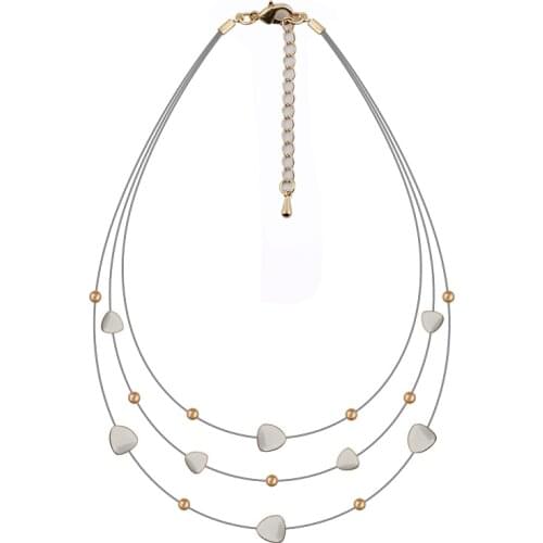 Women Accessories Jewelry Necklace Popular Jewelry Wholesale Steel Wire Necklace Two Color