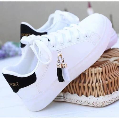 2021 New Spring Autumn Tenis Feminino Fashion White Shoes Woman PU Leather Solid Color Female Shoes Casual Women Shoes Footwears