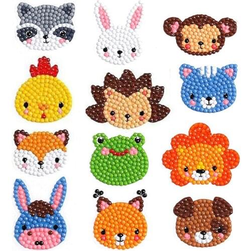 1Set Cartoon Pattern Diamond Painting Kits 5D DIY Handmade Children Sticker Toy Souptoys Home Ornament Crafts Art Resin Diamond