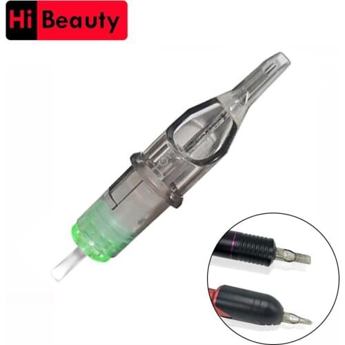 10pcs Disposable Colorful Tattoo Cartridges Needles Round Liner RS For Tattoo Rotary Pen Sterilized Permanent Lip Eyebrow Makeup