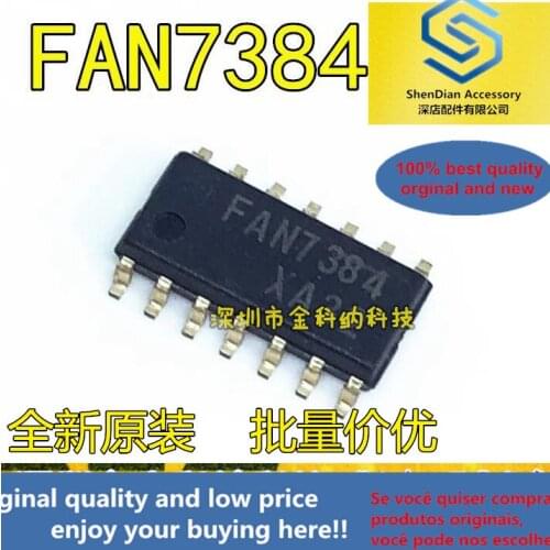 10pcs only orginal new FAN7384 FAN7384MX LCD power chip SMD bridge driver SOP14