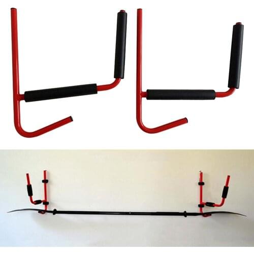 2pcs Heavy Duty Indoor Kayak Storage Hook Wall Mounted Utility Hooks Red