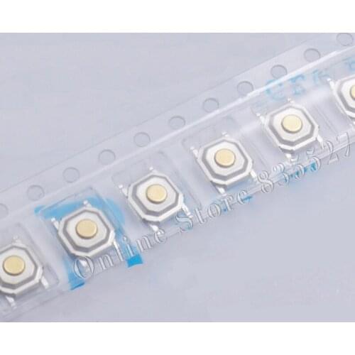 3000pcs/reel tape SMD 4*4*2.5MM 5.2*5.2*2.5 MM touch micro switch 4 * 4 * 2.5 mm button switch waterproof Metal copper head