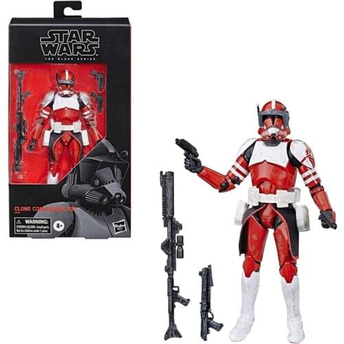 6inch Hasbro Original Star Wars: The Clone Wars Clone Commander Fox The Black Series Figure (2019) toys