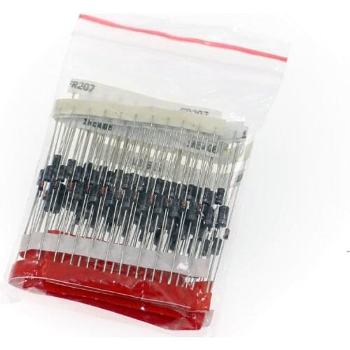 8values=100pcs,Fast Switching Schottky Diode kit set 1N4148 1N4007 1N5819 1N5399 1N5408 1N5822 FR107 FR207,Electronic Components