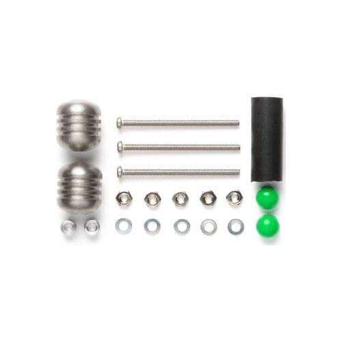 Authentic Tamiya Mini 4WD Racer Parts Mass Damper Set 4-wheel Drive Accessories Silver Big Ding Silver Shock Absorber 94842